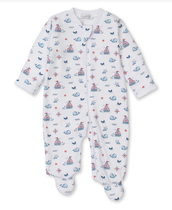 Sails n Whales Zipped Footie