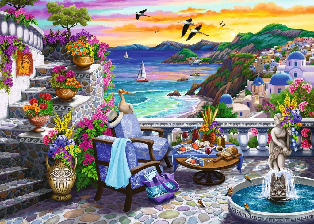 Santorini Sunset 300PC Puzzle