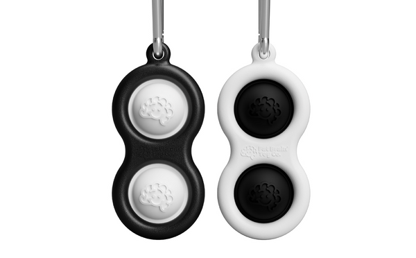 Simpl Dimpl Black & White Keychain