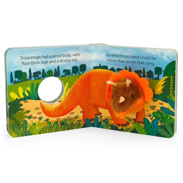 Smithsonian Kids Triceratops Finger Puppet Book
