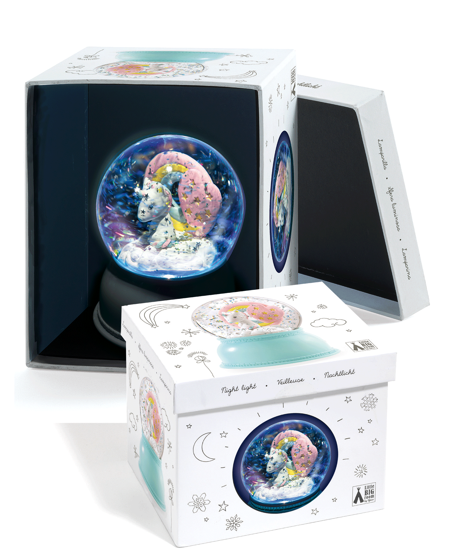 Snowglobe Nightlights Unicorn