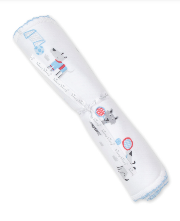 Sporty Pups Burp Cloth