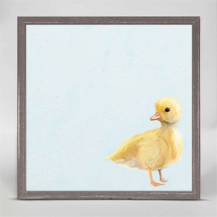 Spring Duckling, Mini Framed Canvas