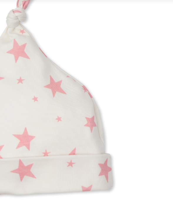 Star Zone Knotted Hat, Pink