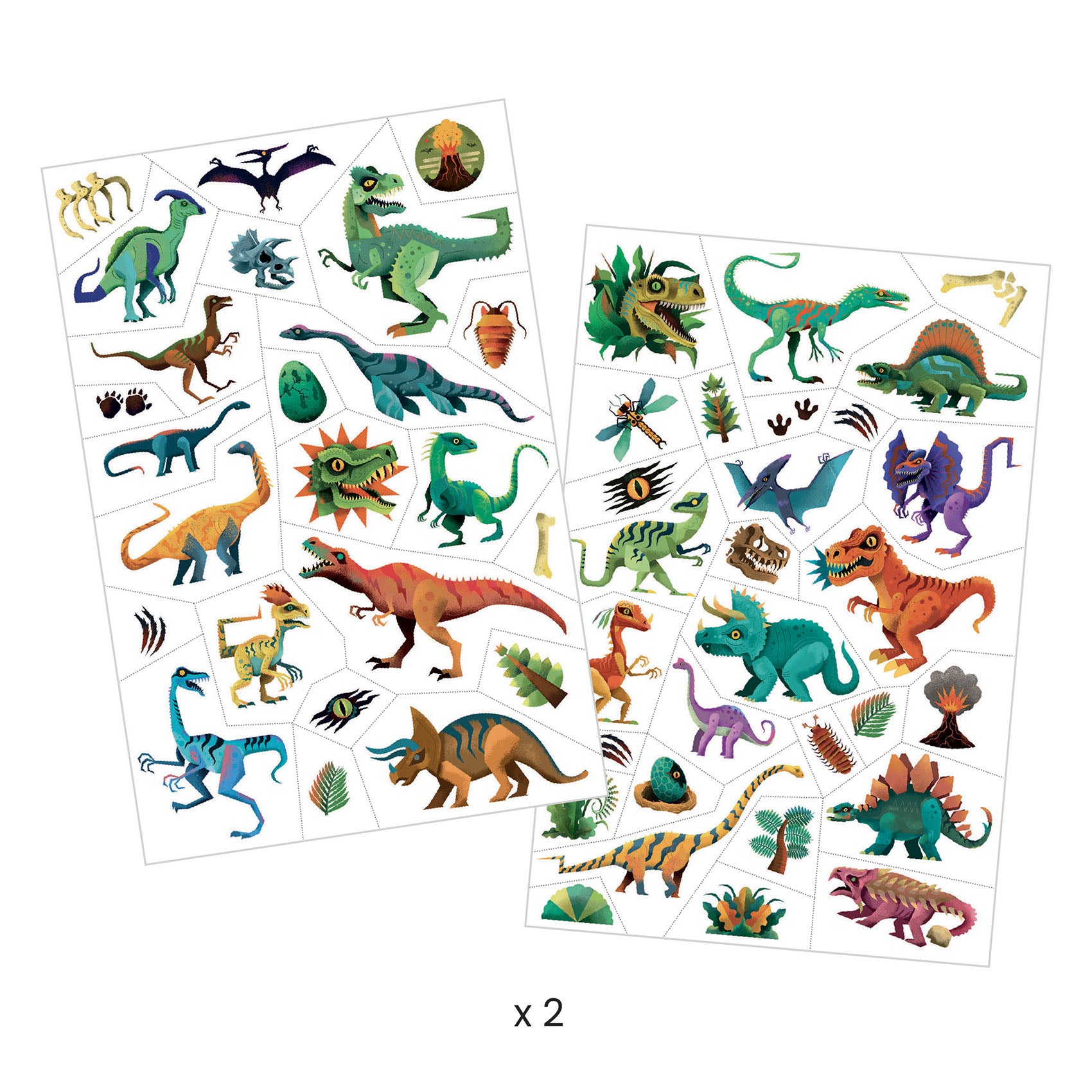 Temporary Tattoos Dino Club