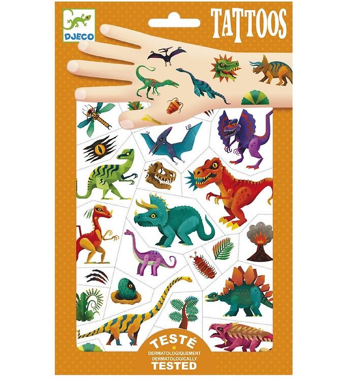 Temporary Tattoos Dino Club