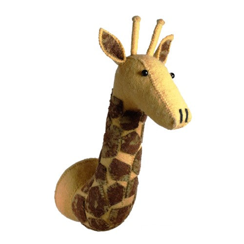 Giraffe Head with Tie-Dye Patches - Large