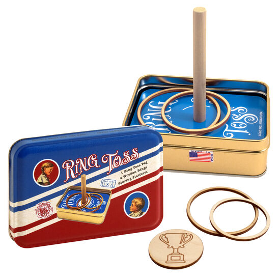 FINALSALE: Vintage Toy Tin Classic Ring Toss