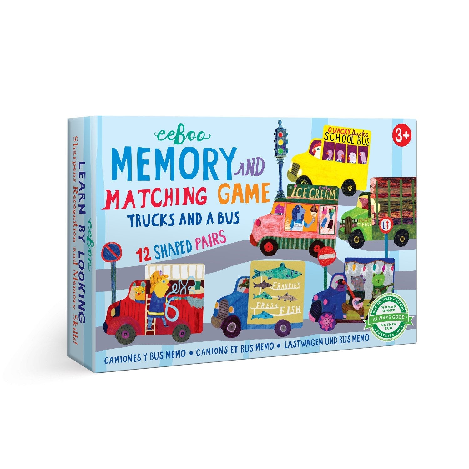 Trucks and a Bus Memory & Matching Game