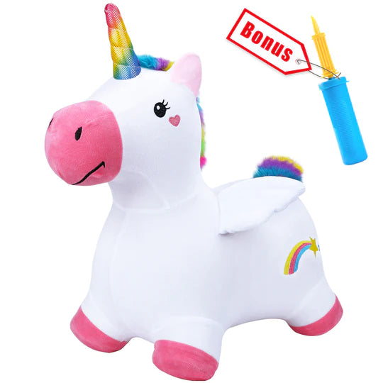 Unicorn Bouncy Pals Plush Hopping Animal Toy