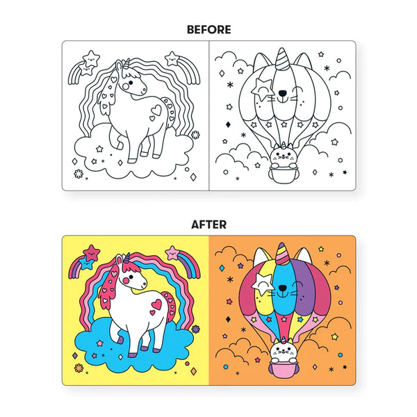 Unicorn Dreams Color Magic Bath Book