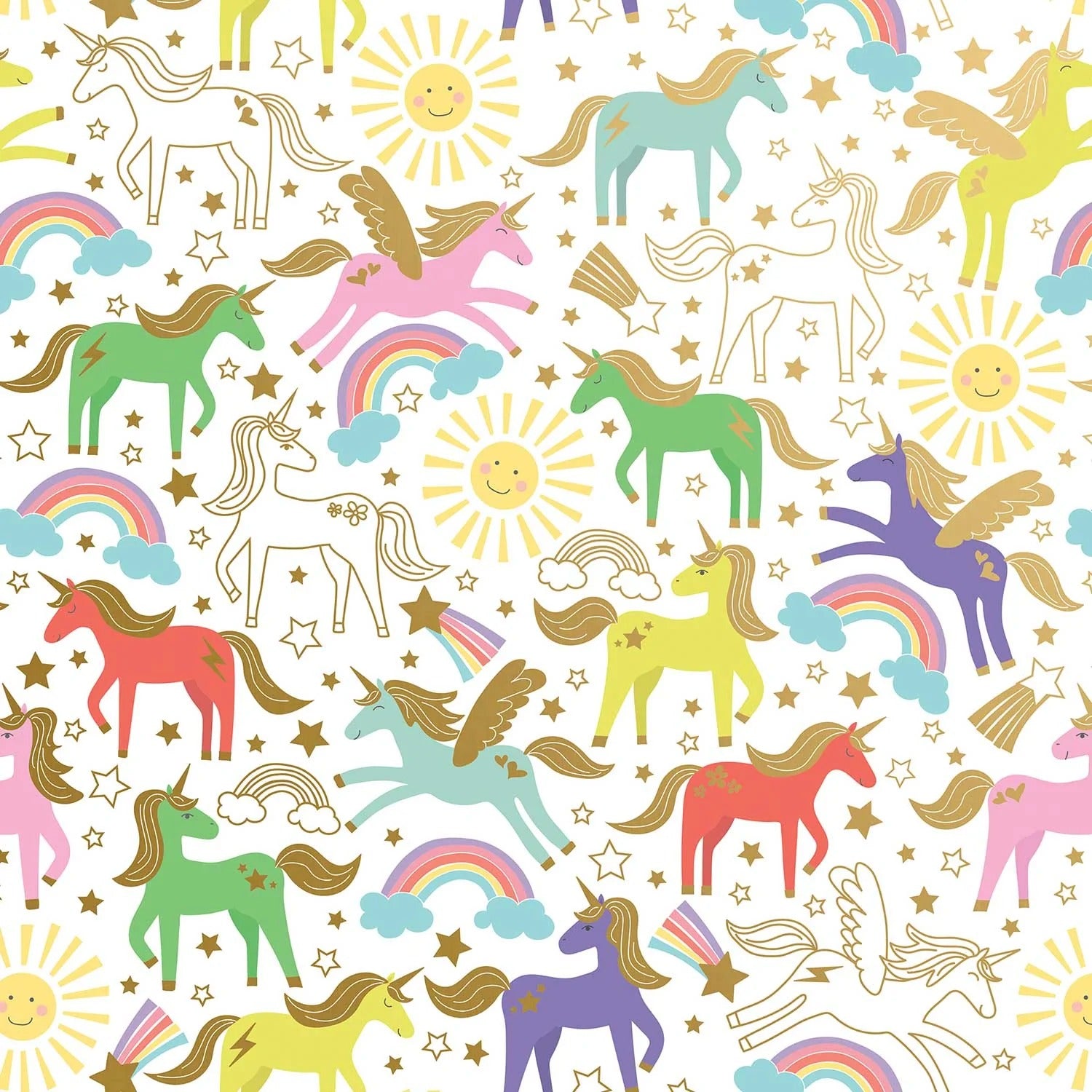 Gift Wrap Option: Unicorns & Rainbows