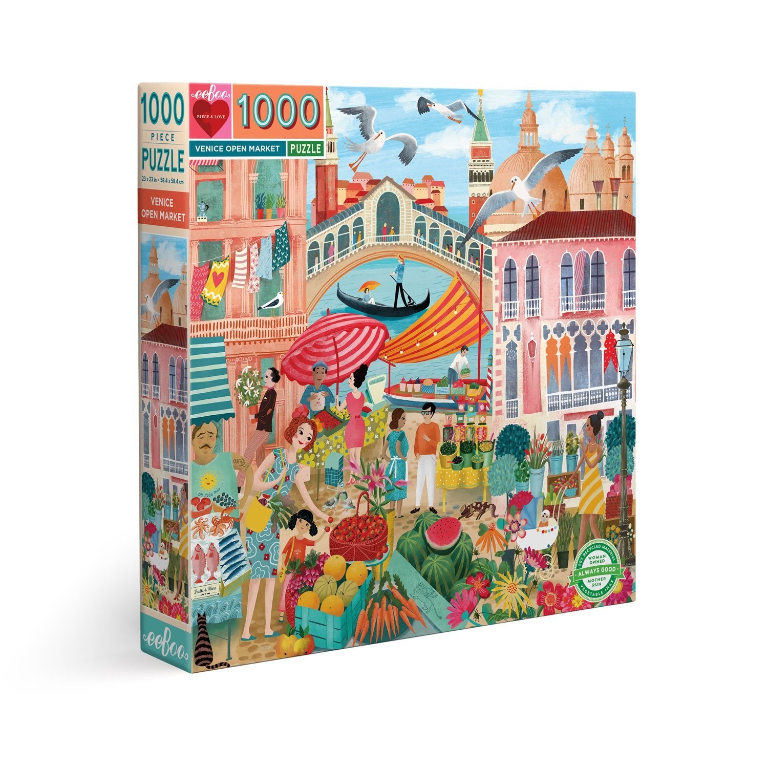 Venice Open Market 1000 Piece Puzzle