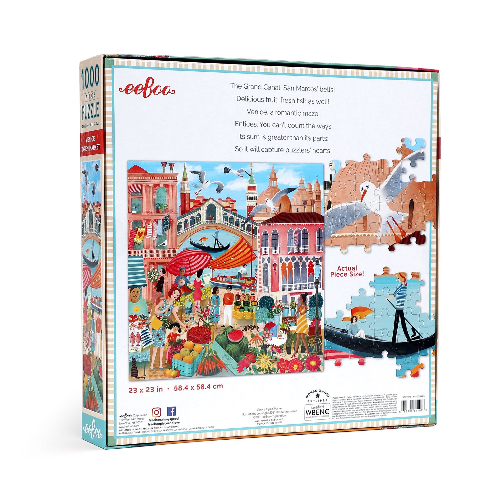 Venice Open Market 1000 Piece Puzzle