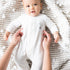 Welcome Baby Velour Magnetic Footie