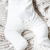 Welcome Baby Velour Magnetic Footie