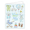Card - Welcome Sweet Baby Boy Blue Icons
