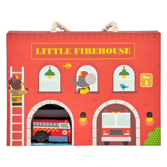 Wind Up and Go Playset - Firehouse