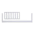 Crib Conversion Kit (Toddler Bed Rail) White