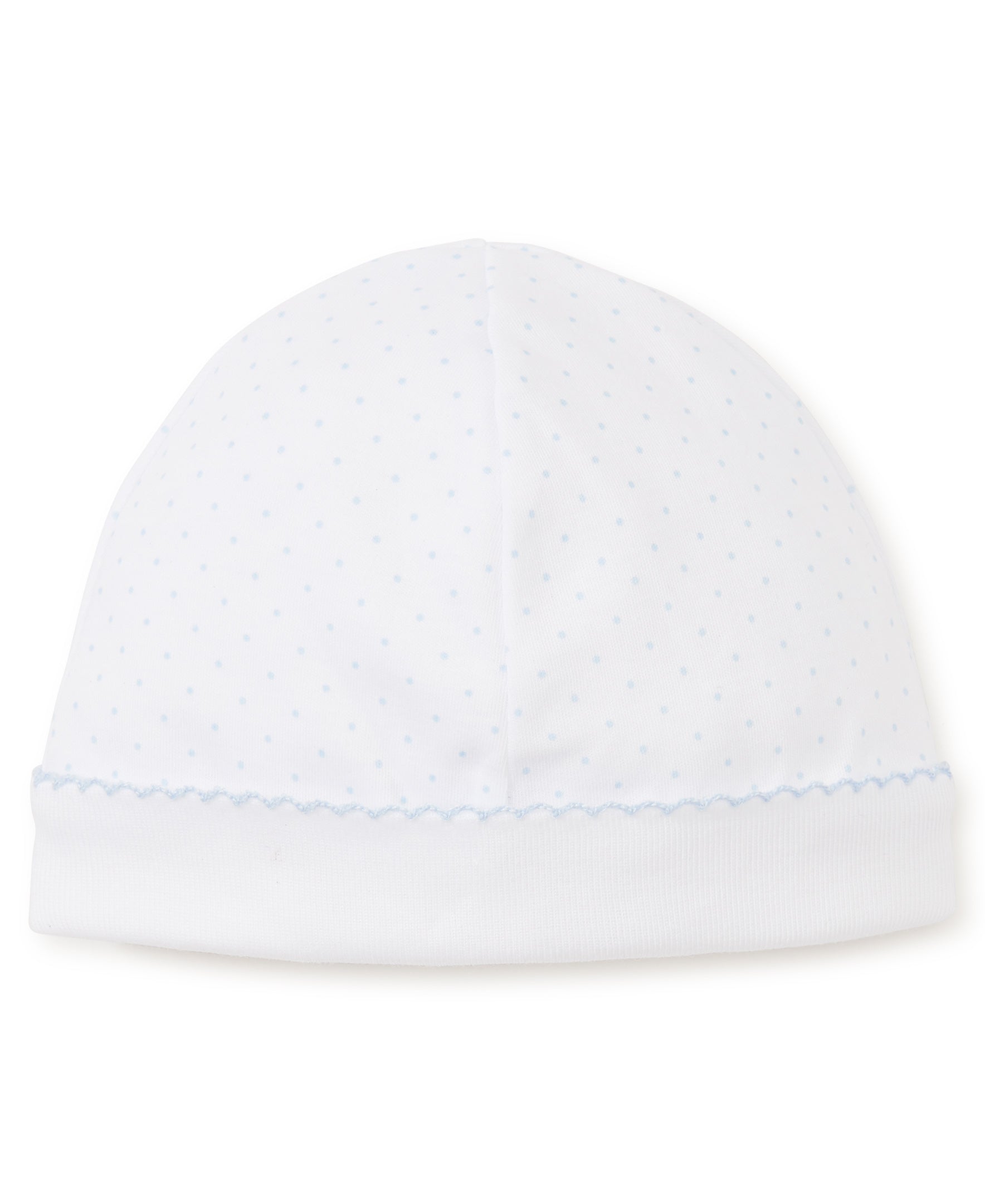 New Kissy Dots Hat, White/Blue